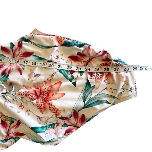 LA Blanca Womens Off Shoulder Ruffle One Piece Swimsuit - Picture 12 of 14